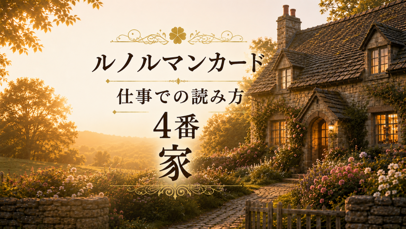 大阪・箕面占いスクール　原 史恵 | ルノルマンカード「家」仕事リーディングでの読み方のコツ