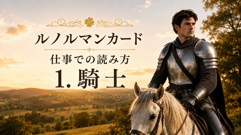 大阪・箕面占いスクール　原 史恵 | ルノルマンカード「騎士」が仕事で表す意味とは？知らせ・行動・はじまりから解釈を広げる読み方
